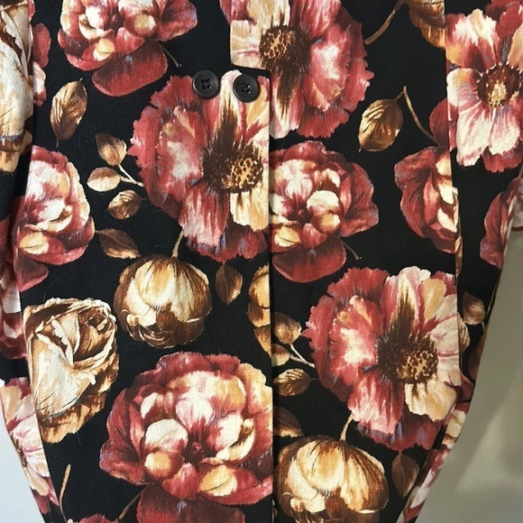EUC Women’s long floral blazer Vintage and lined with pockets size 6 - Picture 5 of 6